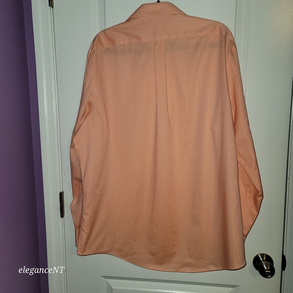 Ralph Lauren Men's Peach Long Sleeve Regular Fit Shirt Sz: XL (17 1/2 collar) - Picture 9 of 10
